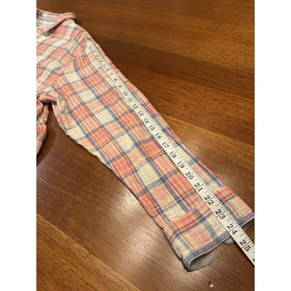 XL Carbon 2 Cobalt Red Plaid Long Sleeve Button Up Shirt - Picture 10 of 10